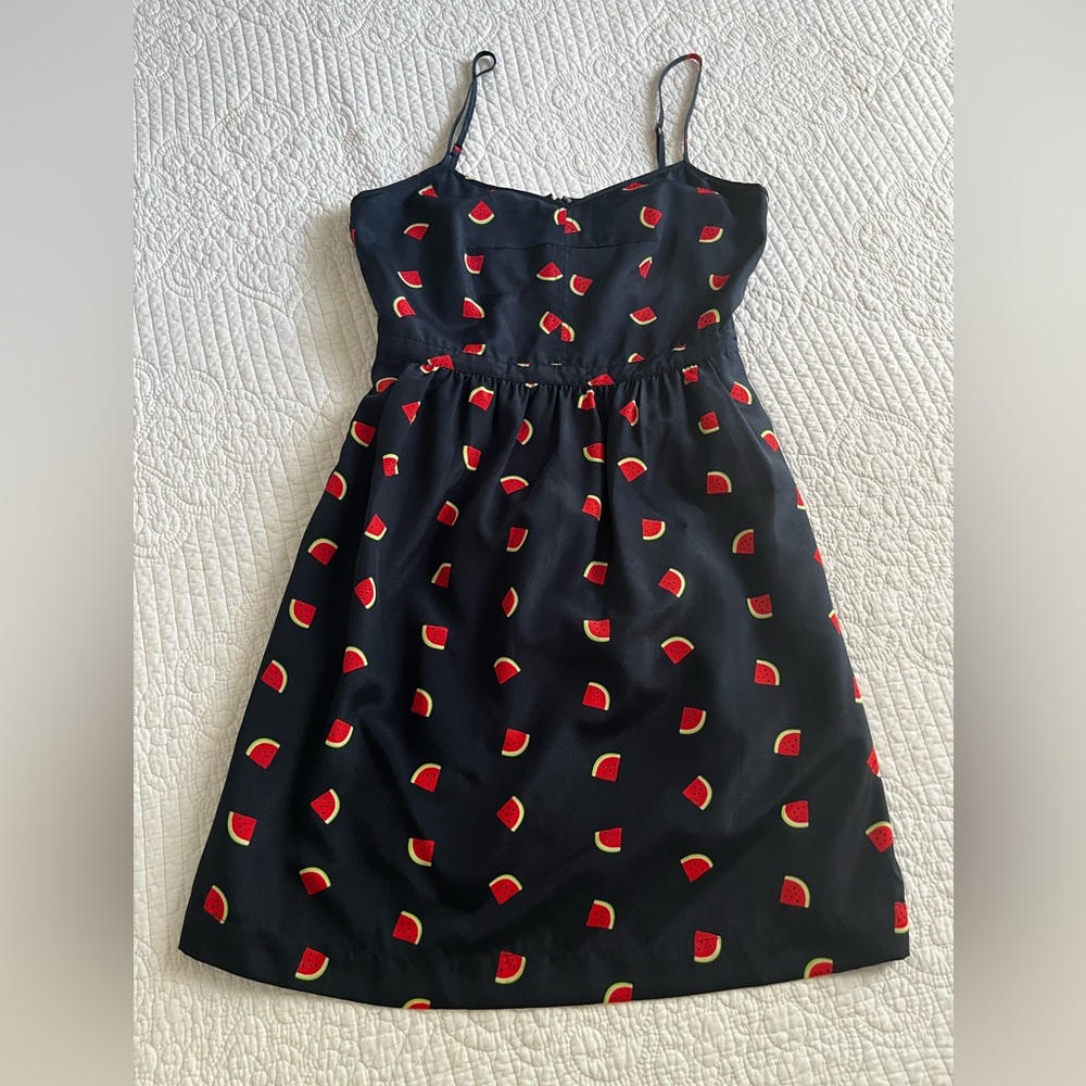 J.Crew navy watermelon print sundress